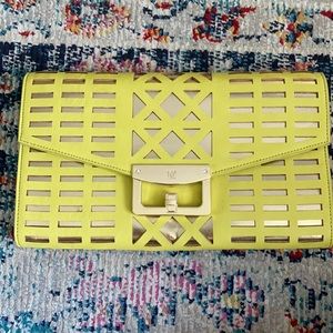 Neon Aztec Cut Out Clutch